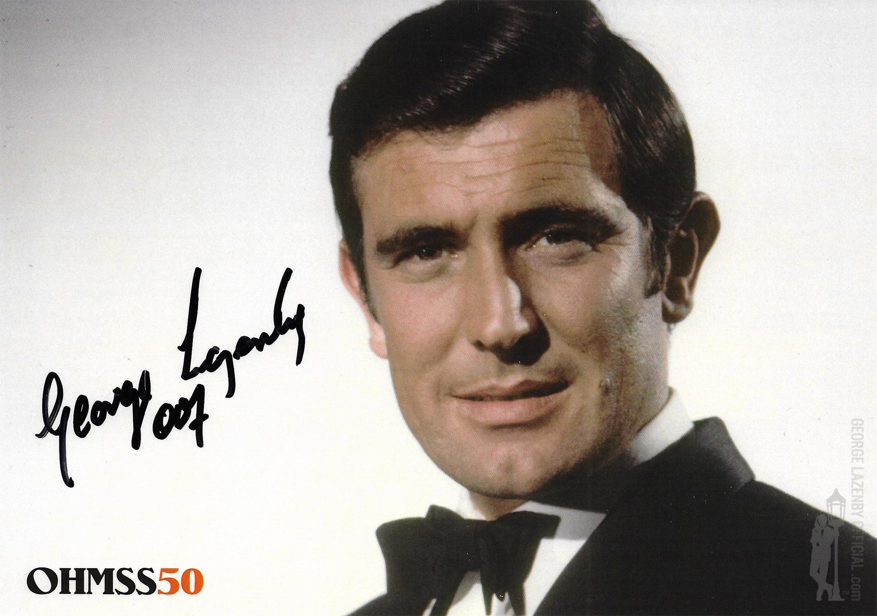 OHMSS 50 George Lazenby signed photograph GLOHMSS50-03