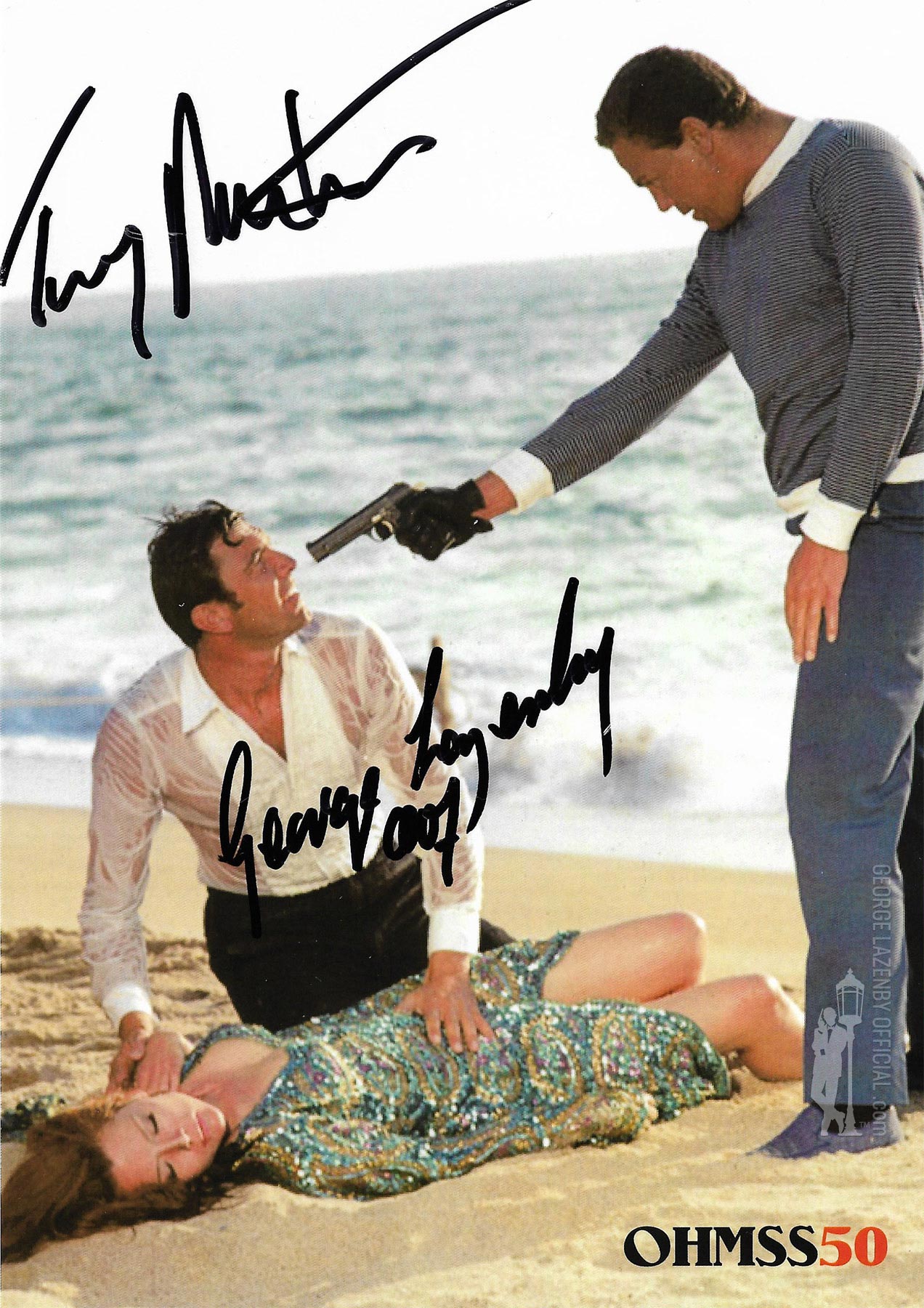 OHMSS 50 George Lazenby signed photograph GLOHMSS50-05