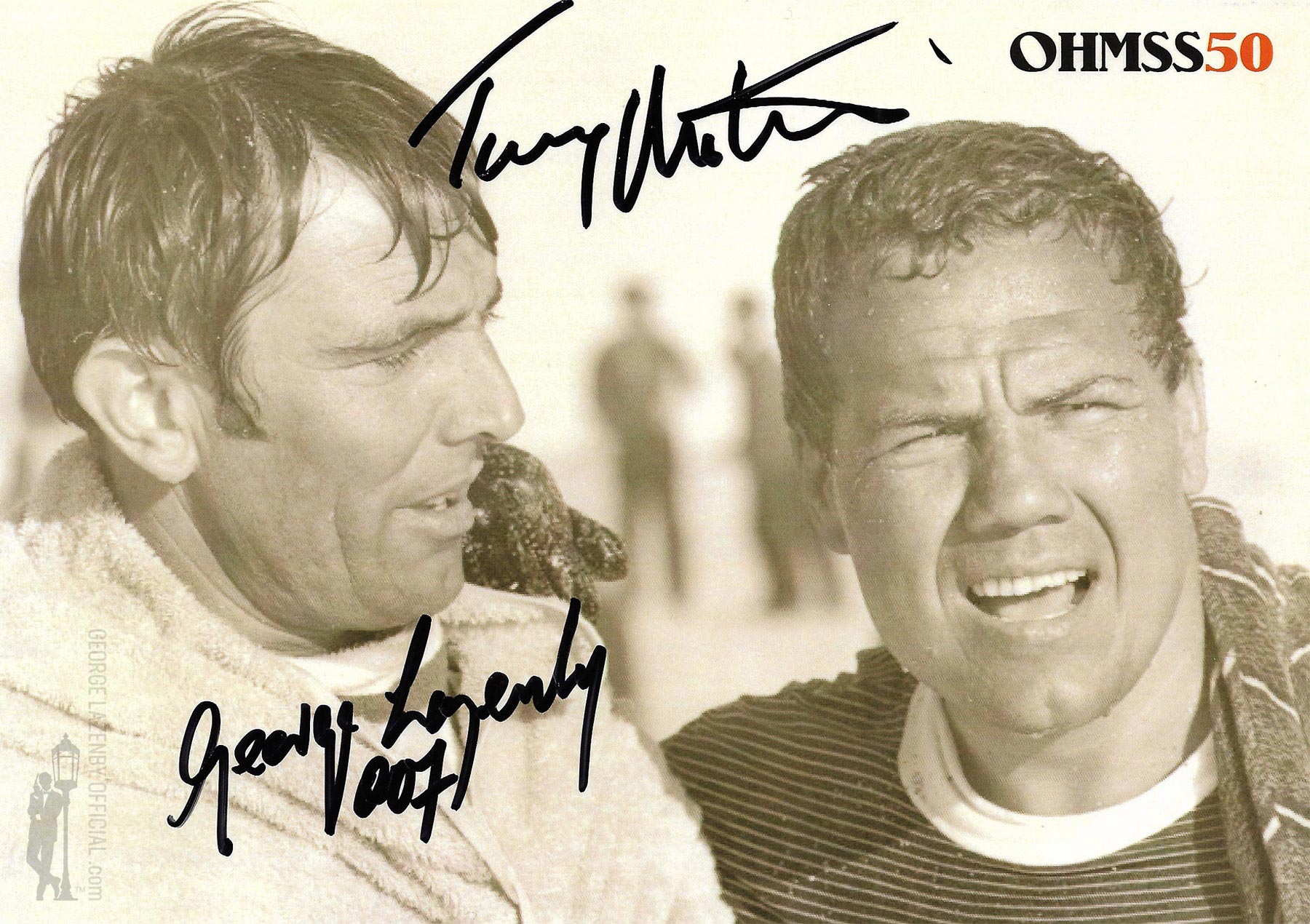 OHMSS 50 George Lazenby signed photograph GLOHMSS50-06